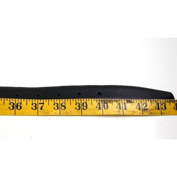 L'Artigiano BLACK REAL LEATHER 1 1/8"Wd CASUAL DRESS MEN'S BELT 38/105-130 (G67 - Picture 8 of 12